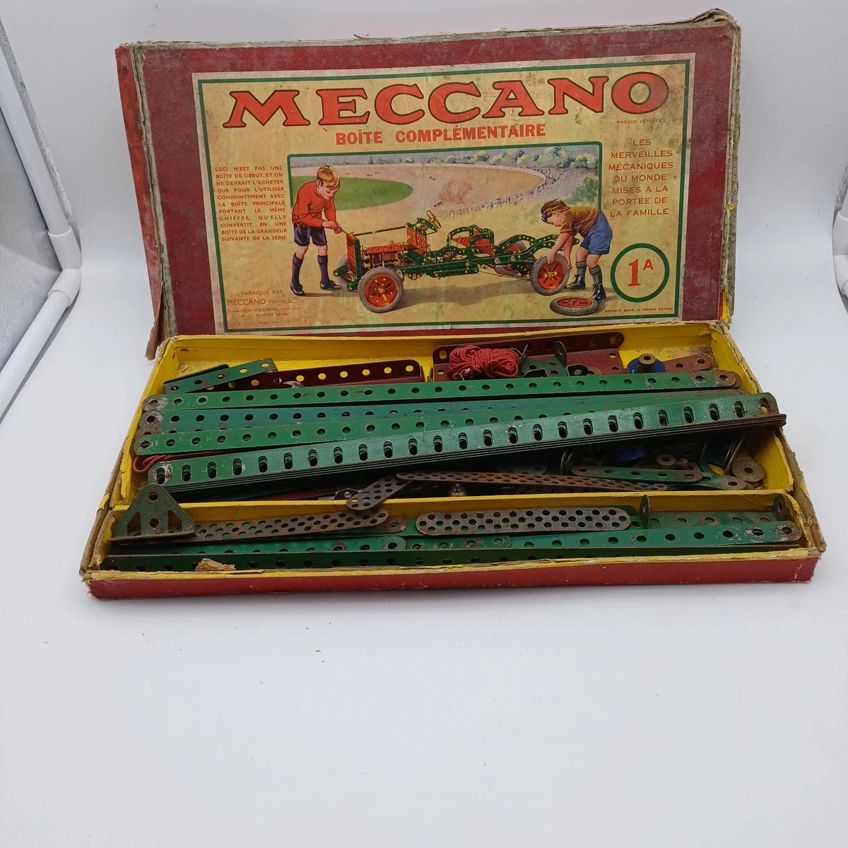 Meccano lot 2 boites SÉRIE N 201 et 202 Métal
