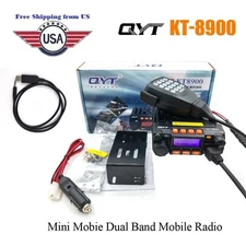 QYT KT-8900 Mini Mobile Radio 25W Dual Band 136-174&400-480MHz Ham Radio Mobile