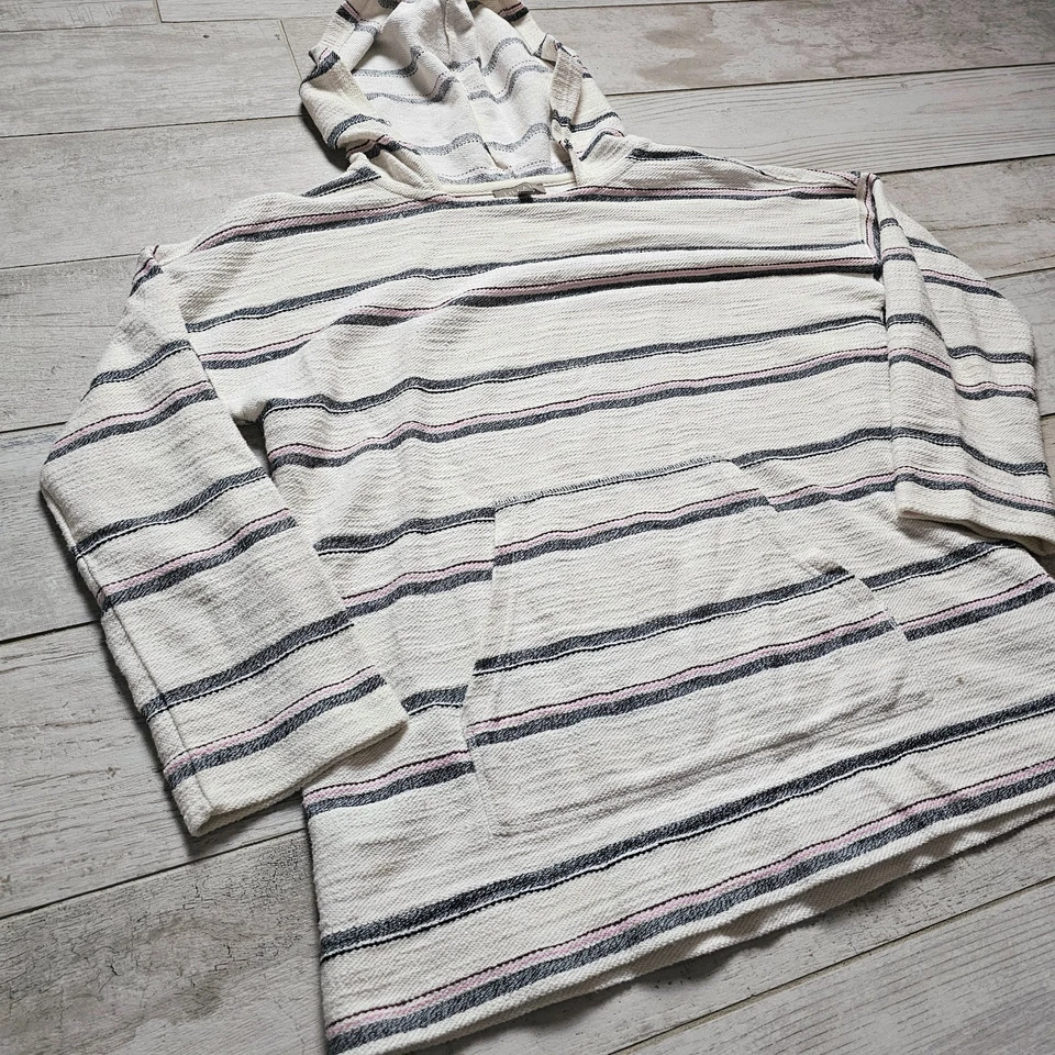 Sudadera con capucha informal a rayas boho pequeña Lilla P para mujer Foto 2 de 4