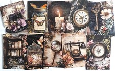 Hobbyauflösung Paket Motivkarton Vintage Elements II - Designkarton 250 g