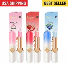 evpct 2Pcs Peach Strawberry Magic Mood Color Changing Lipstick Long Lasting 2...