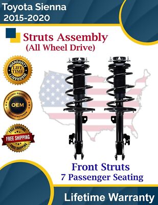 New OE Front Strut for 2015-2020 Toyota Sienna AWD W/ 7 Seats Lifetime Warranty