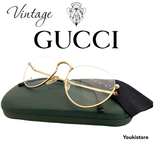 GUCCI occhiali da vista GG 2255 000 52 20 135 VINTAGE '80s eyeglasses M.in  Italy | eBay