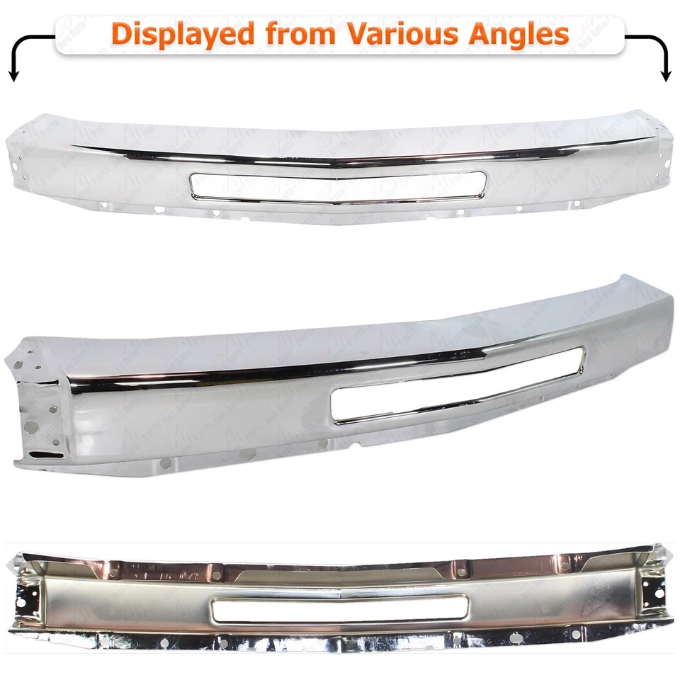 Front Bumper Chrome + Lower Valance Textured For 2009-2013 Chevy Silverado 1500 Foto 2 de 4