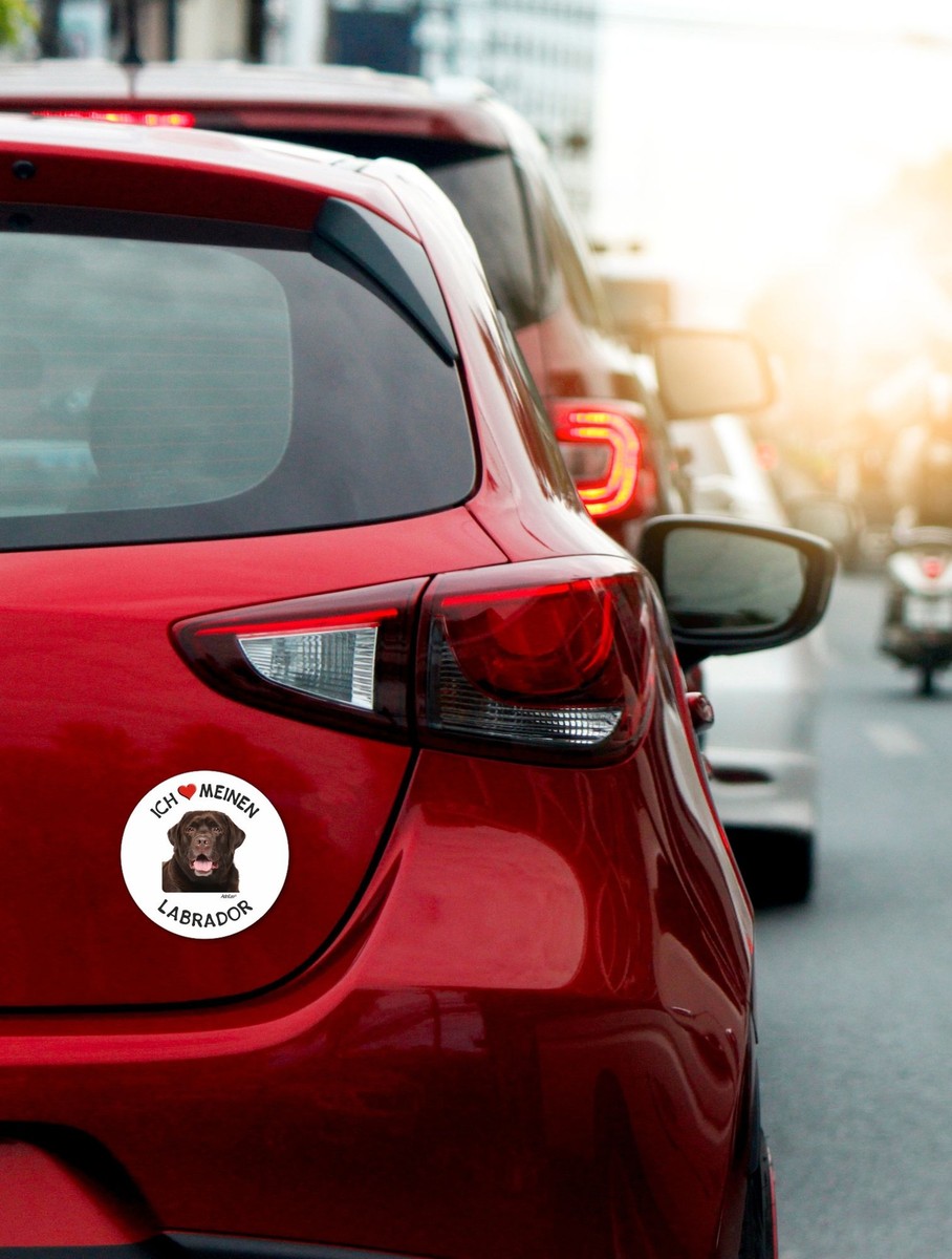 3er-Set Labrador Aufkleber - Konturgeschnitten, Wetterfest, Für Auto & Laptop