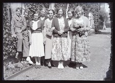 Vintage Women's Dresses Photo Negative C1940 On Glass Plate