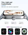 Smart Watch for Women Men for Android iOS, Alexa Built-in, 1.8 IP68 Waterproof