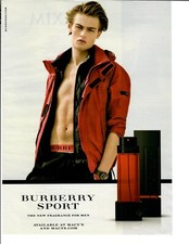 2010 Print Ad Burberry Sport Cologne The New Fragrance For Men Sexy Young Man