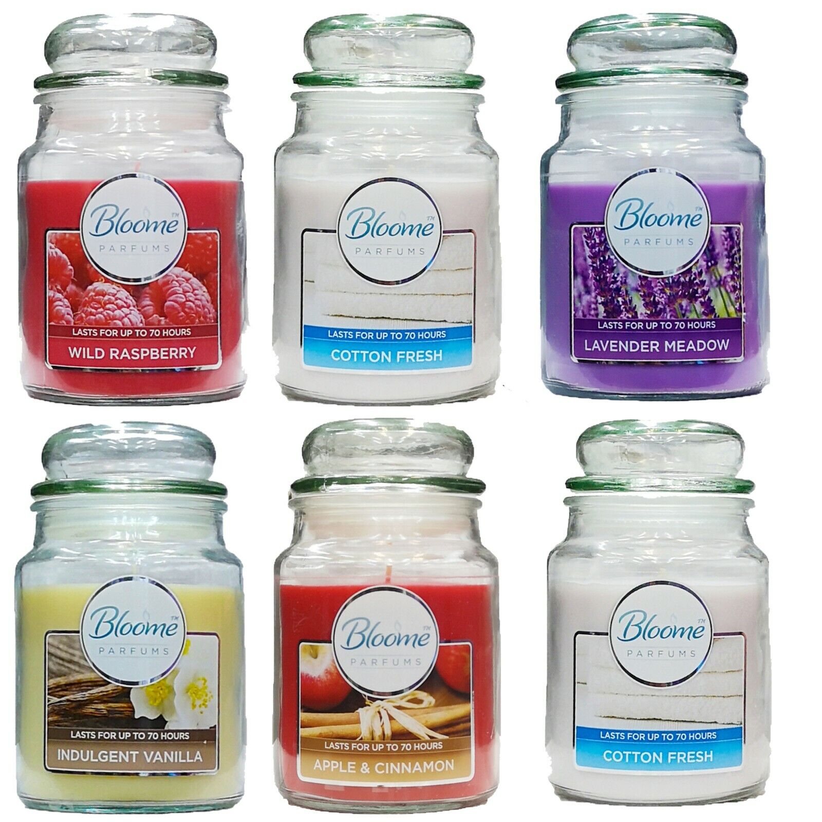 18oz Large Scented Candles In Glass Jar Assorted Fragrance Home Xmas Gift  Pack