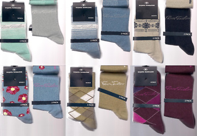 GEMUSTERT+UNI   2er Pack weiche Socken, Baumwollmix, div Fbn+Gr.  *TOM TAILOR*
