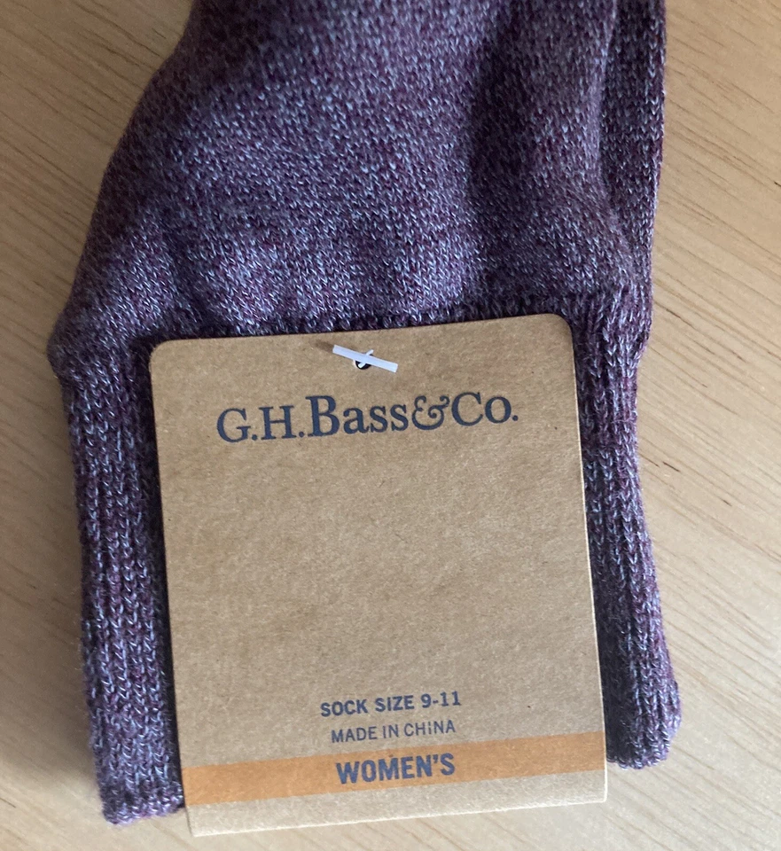 G H Bass  & Co. Women’s Socks Size 9-11 New Free Shipping NWT - Image 4 of 4