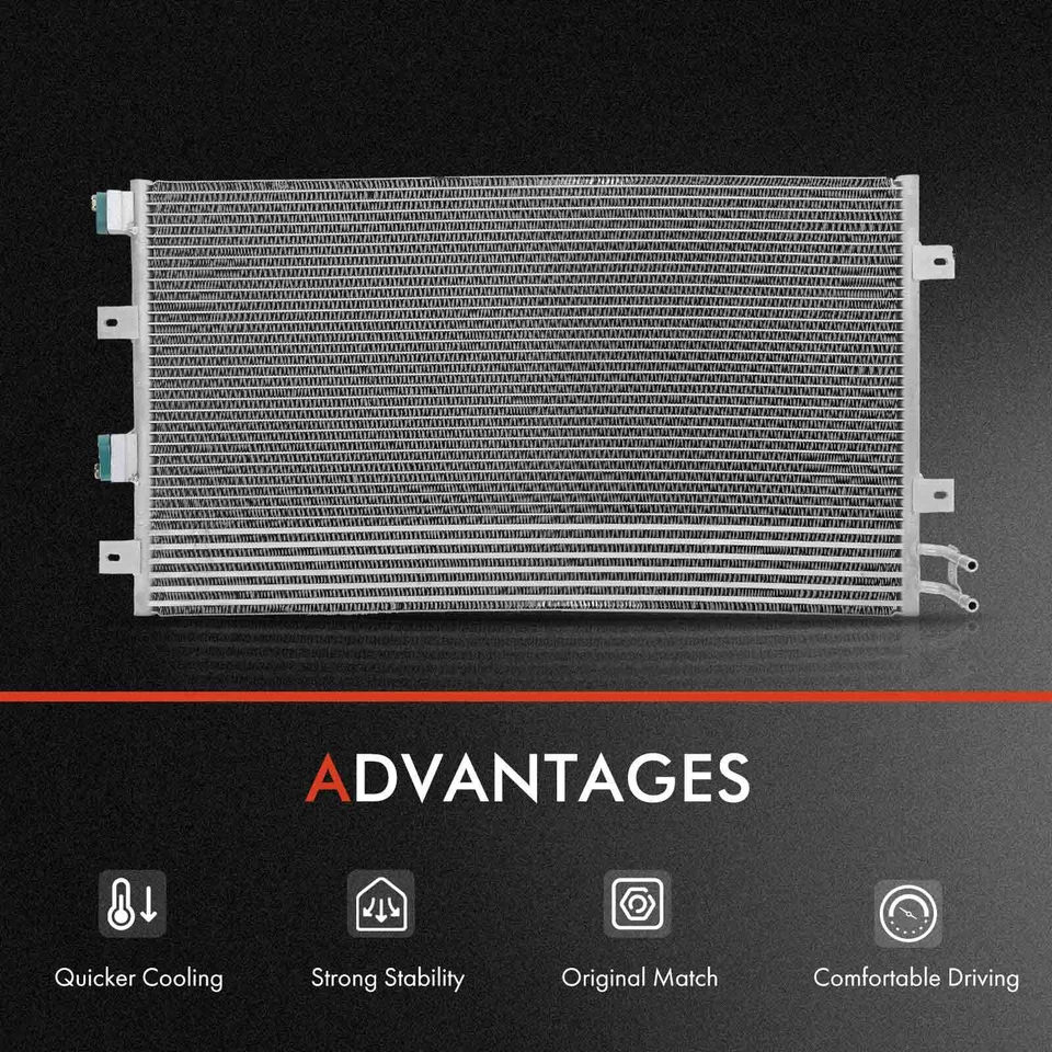 Kit de refrigeración de radiador y condensador de aire acondicionado para Dodge Stratus 2003-2004 Chrysler Sebring Foto 3 de 4