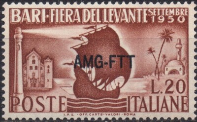 TRIESTE ZONE A AMG-FTT 1950 - 80 - MNH * 20 lire Fiera Levante Bari #S#XTR