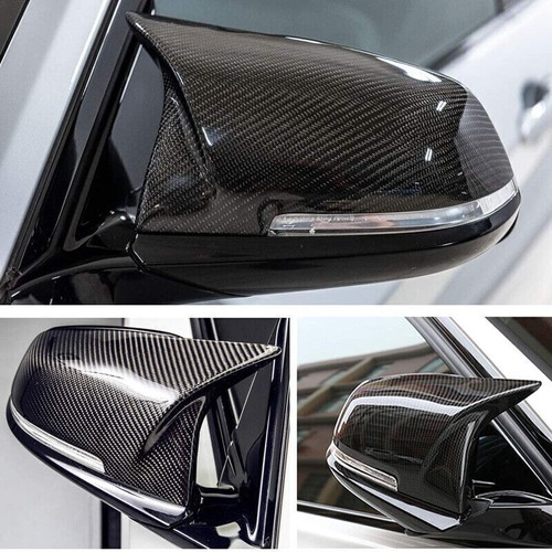 4X Kidney Grill + Carbon Fiber Mirror Cover Cap for BMW F30 2012-2018 320i 328i - Picture 11 of 11
