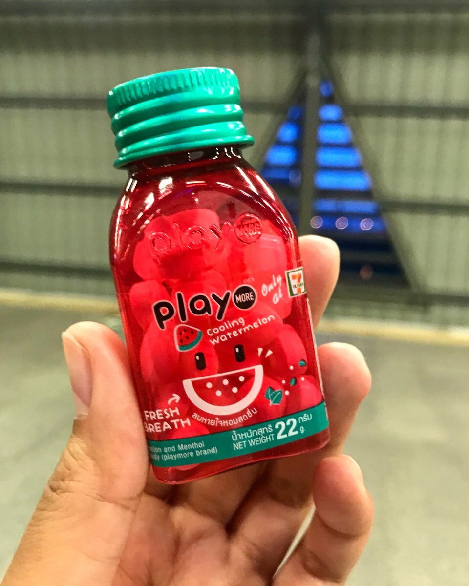 3x PLAY MORE Sugar Free Candy Refreshing Breath Cooling Mint