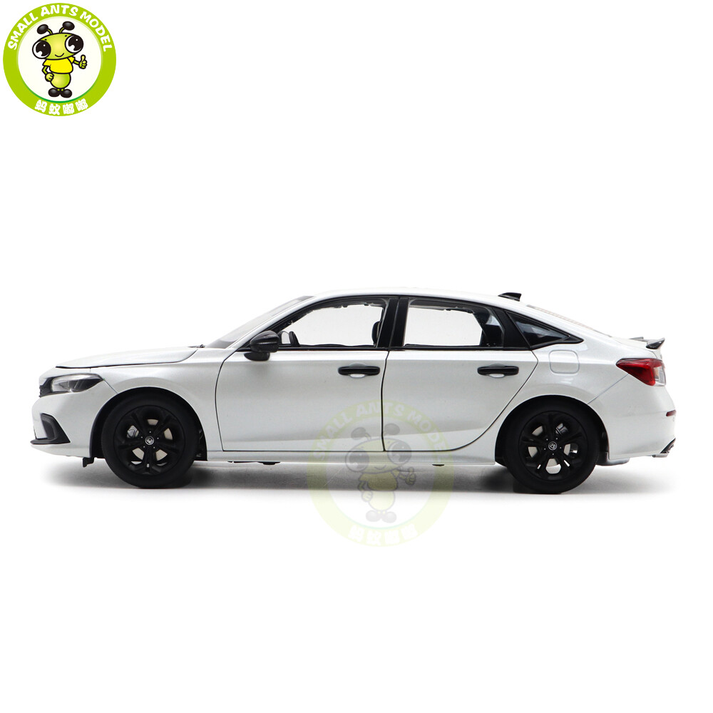1/18 Honda CIVIC 2022 11th Generation White Diecast Model Toy Car