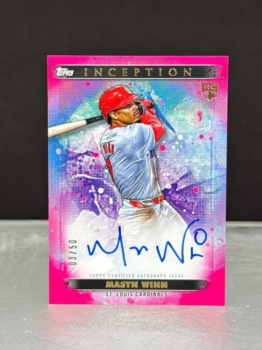 Masyn Winn 2024 Topps Inception RC Fuchsia /50 On Card AUTO Rookie Cardinals