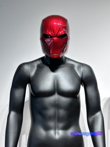 Batman Red Hood Jason Todd Helmet FRP Mask Halloween Cosplay Props eyes Light up - Picture 13 of 23