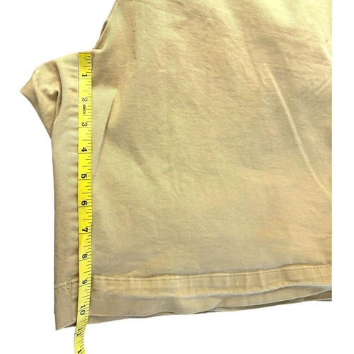 Talbots Women Stretch High Rise Bermuda Casual Shorts Solid Tan Color Size 24W - Picture 5 of 9