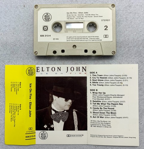 Elton John – Ice On Fire, MAL Cassette - Picture 3 of 4