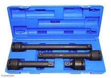 IMPACT EXTENSION SET, 3/4" DRIVE – 3", 7", 10", 13” – Grey Pneumatic Tools