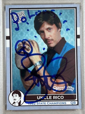 Jon Gries Signed Custom Card PSA 10 Auto Uncle Rico 1982 State