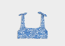 VINEYARD VINES Girls tie , tide blue large bikini top