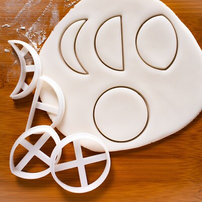 Moon Cycle Cookie Cutters - solar eclipse lunar celestial star pagan astrology