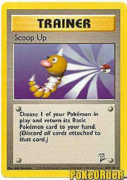Pokemon BASE SET 2 Card 107/130 Scoop Up