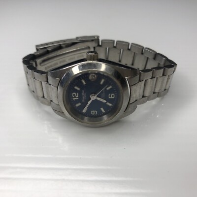 X11 Hugo Max Steel WR30M Chrono Blue Stainless Silver HM85002 Scratched Untested