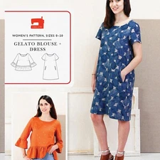 FrostyStitch Dress Pattern: Gelato-Inspired Blouse Design