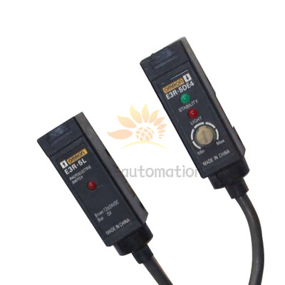 NEW Omron E3R-5E4 (E3R-5DE4+E3R-5L) Photoelectric Switch Sensor 12-24 VDC 1PCS