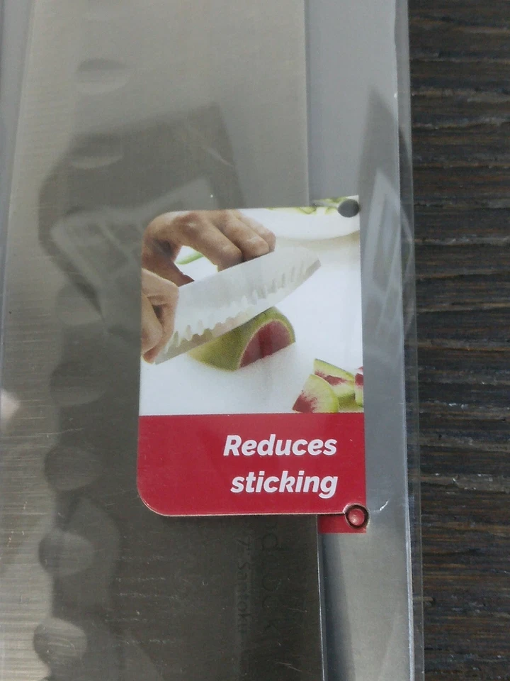 Cuchillo Good Cook 7" Santoku mango negro #20393 nuevo en caja Foto 2 de 4