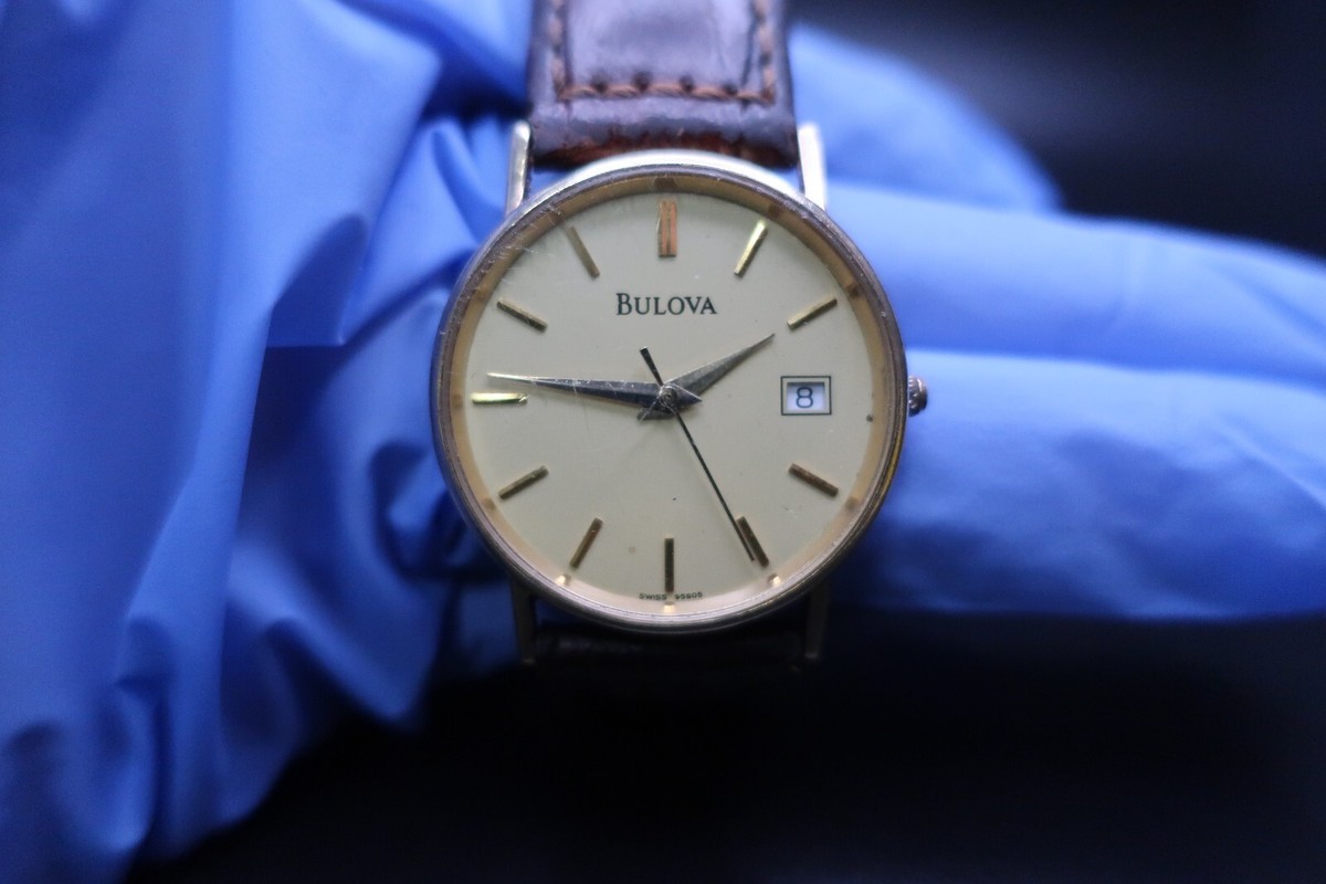 BULOVA 14K アンティークダイヤモンドウォッチ Vintage Bulova Diamond Ladies Mechanical Watch 14K Gold 15.1GM