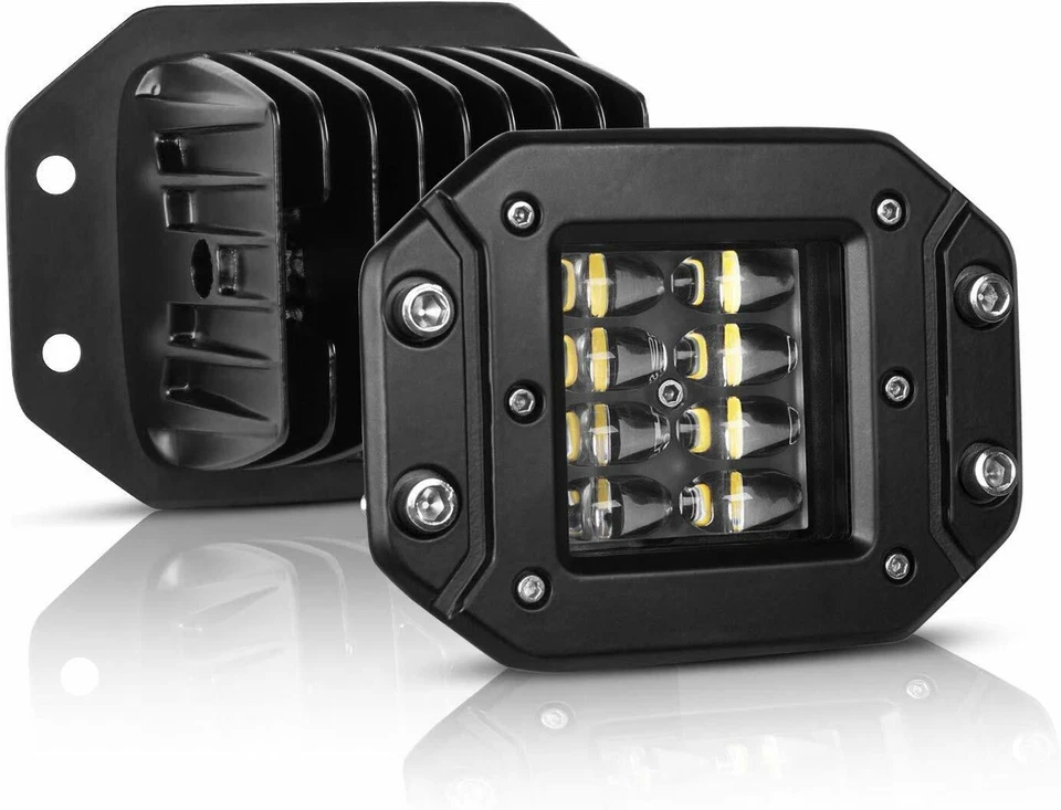 For 1994-2000 Honda FourTrax 300 LED Work Fog Light Pods Spot Beam Headlight 5'' - Image 3 of 4