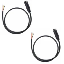 2x 3.5mm Female Jack to Bare Wire Open End TRS 3 Pole Stereo Plug Audio C395