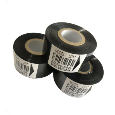 5Pcs/Set Black Hot Stamp Ribbon LW 30*100m Printer Date Of DY-8 Coding Machine