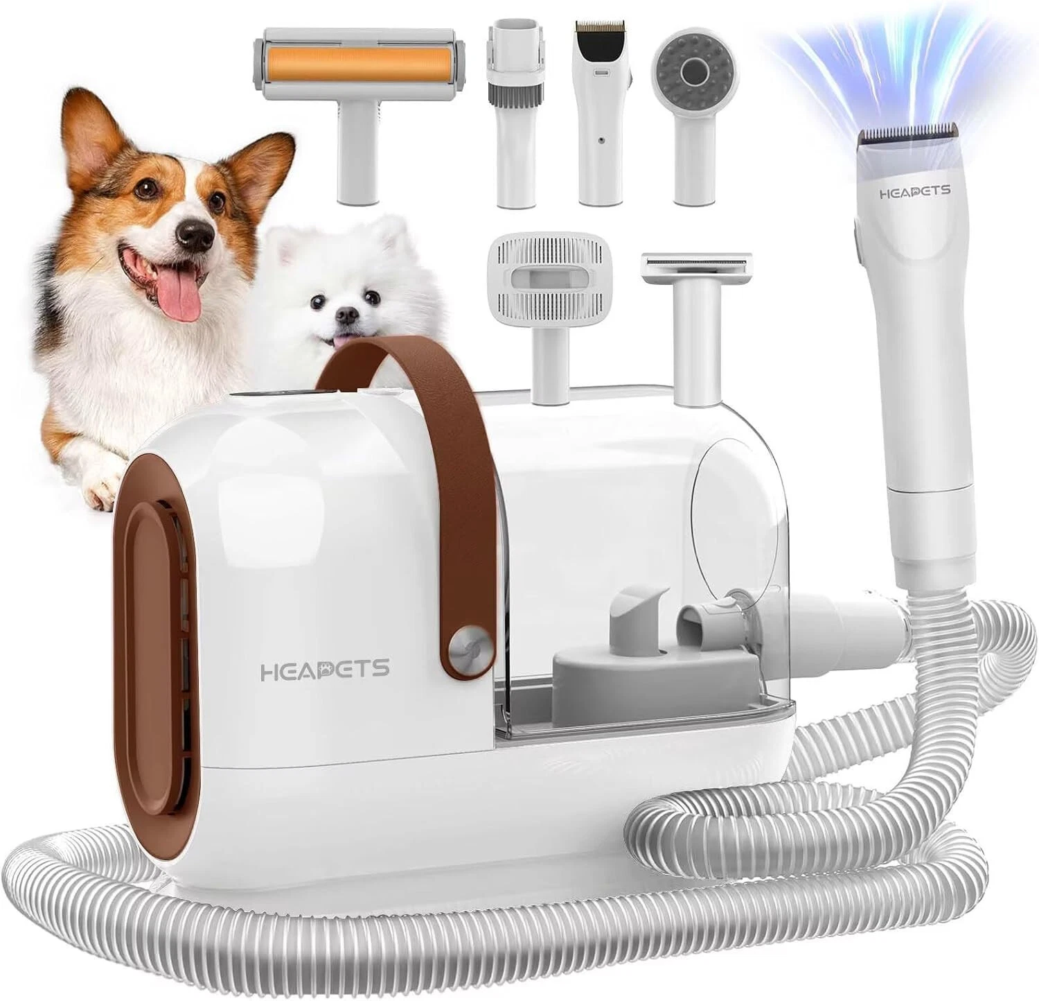 Dog Cat Grooming Vacuum Hair Removal Deshedding Clipper Tool Kit