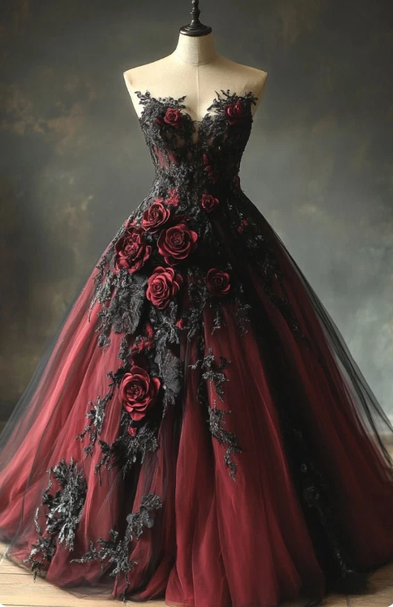 red and black wedding dress products for sale | eBay
