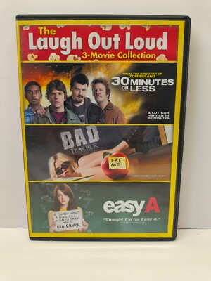 Laugh Out Loud: 30 Minutes or Less / Bad Teacher / Easy A (DVD, 2-Disc Set,...