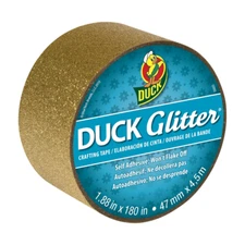 Duck Brand 1.88 In. X 5 Yd. Gold Glitter Crafting Tape