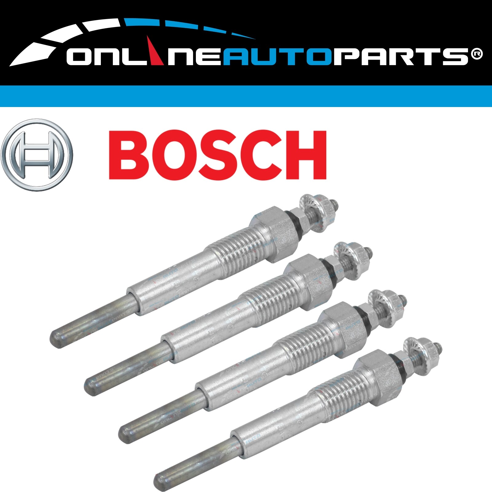 Set of 4 Bosch Glow Plugs for Holden Rodeo KBD22 KBD42 47 C223 8/877/90 Diesel eBay