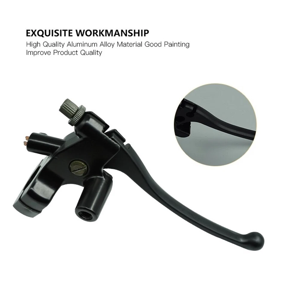 Palanca de embrague izquierda derecha negra 1" 25 mm freno hidráulico cilindro maestro palanca Foto 2 de 4