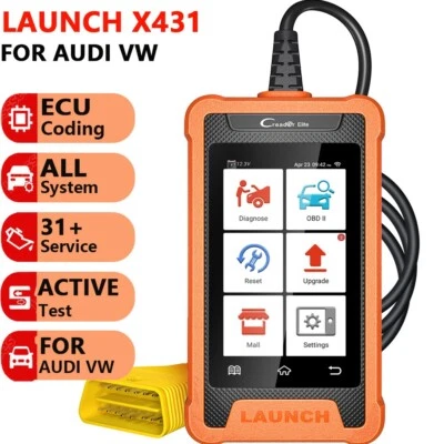 2025 LAUNCH X431 Elite For Audi VW Car OBD2 Scanner Full System Diagnostic Tools