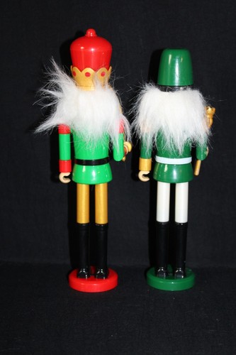 NEW Nutcracker 8" Tall Christmas Holiday Decorative Statues Red Green #10 - Picture 4 of 7