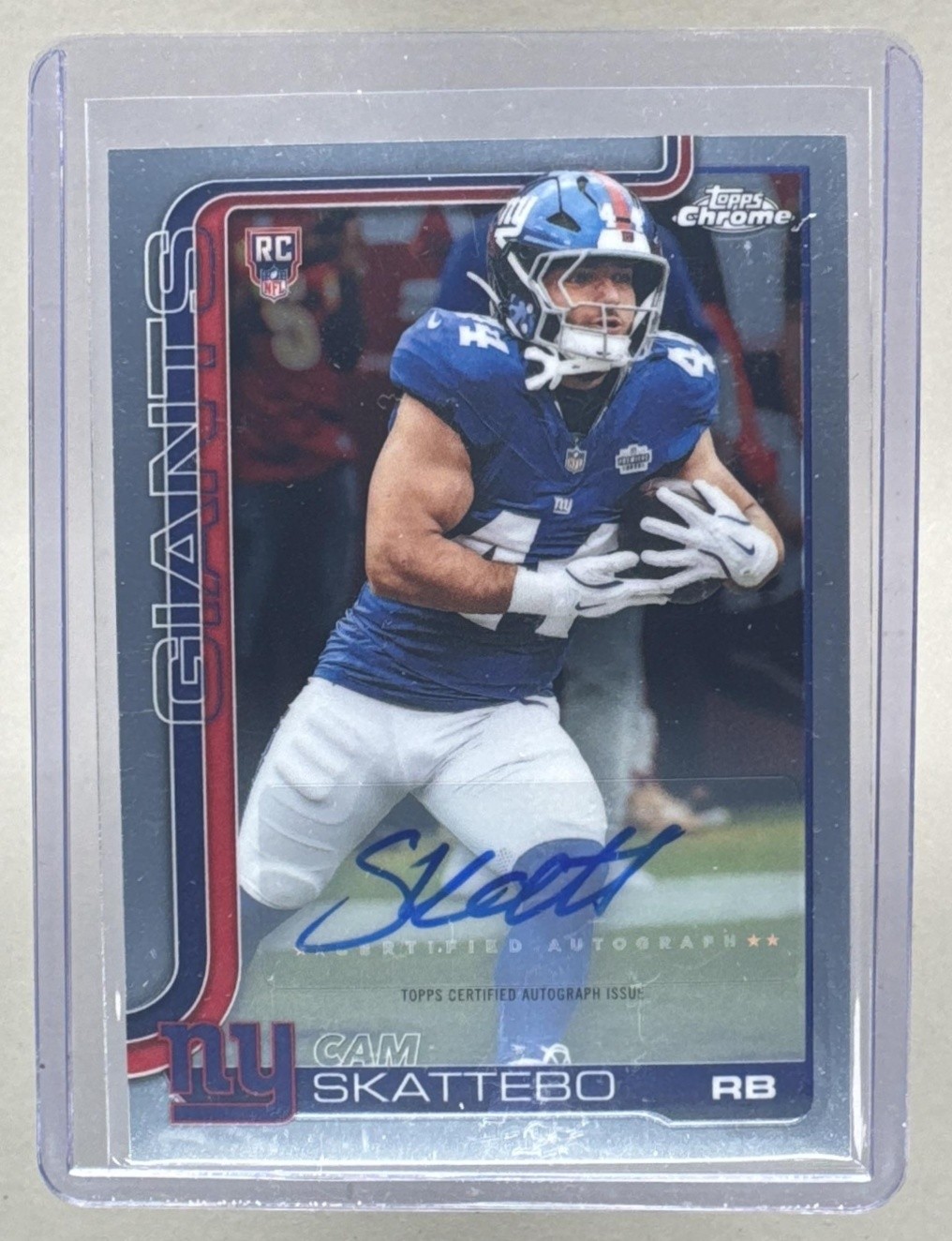 Cam Skattebo Topps Chrome Sapphire Edition Rookie Autographs #RACS Base