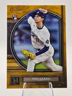 2025 Topps Museum Roki Sasak RC #013/249 (Gold) Los Angeles Dodgers 