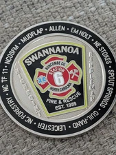 Hurricane Helene Swannanoa NC  Fire Rescue Challenge Coin 