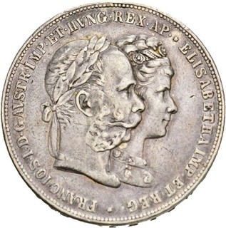 Künker: Österreich 2 Gulden 1879 Silberne Hochzeit Franz Joseph & Sisi