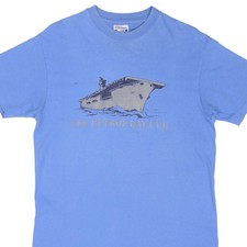 VINTAGE USN NAVY USS PRETROF BAY CVE TEE SHIRT SIZE MEDIUM MADE IN USA 1980s